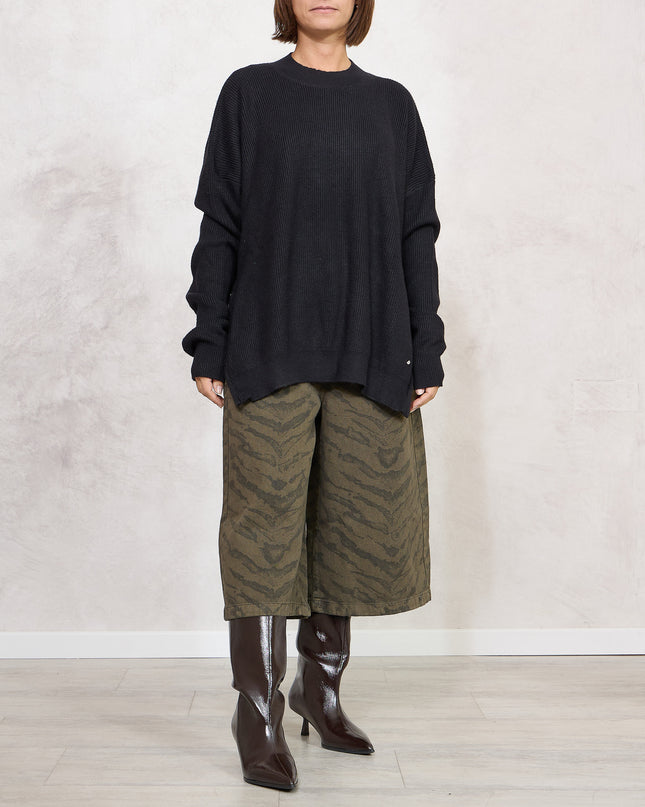 Pull costa inglese con zip nero  - White Whise