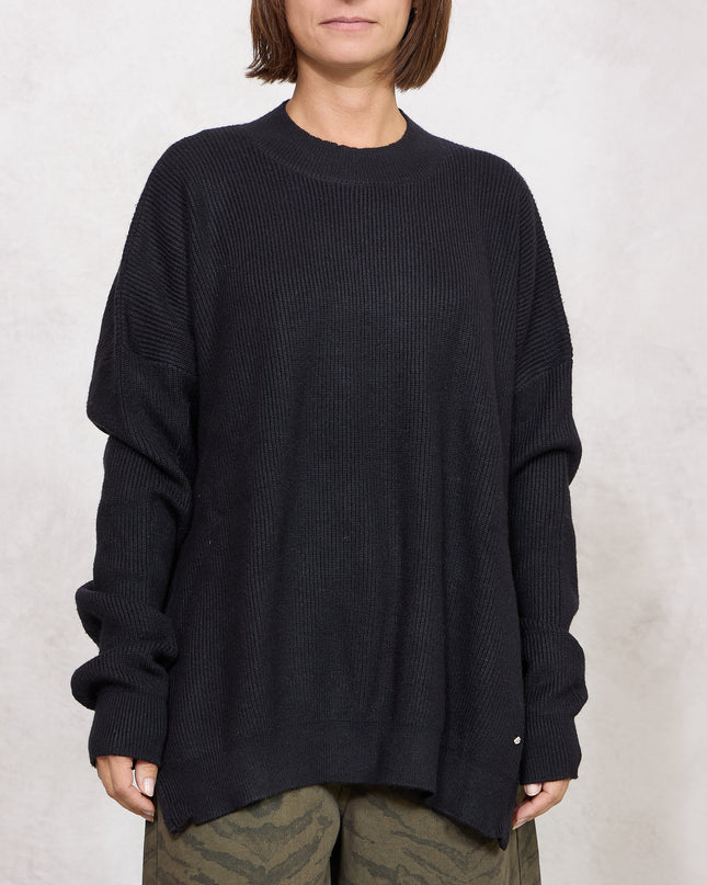 Pull costa inglese con zip nero  - White Whise