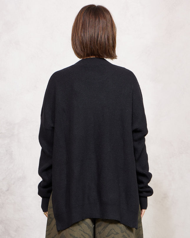 Pull costa inglese con zip nero  - White Whise