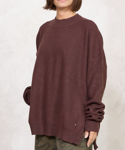 Pull costa inglese con zip moro  - White Whise
