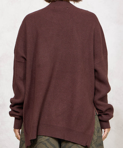 Pull costa inglese con zip moro  - White Whise