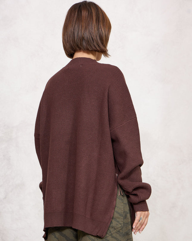 Pull costa inglese con zip moro  - White Whise