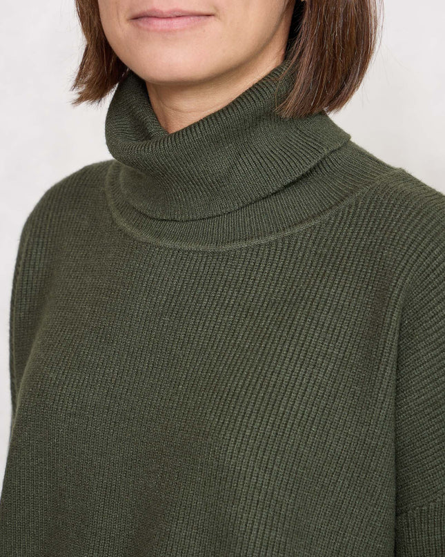 Pull collo alto costa inglese verde - White Whise