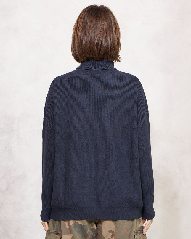 Pull collo alto costa inglese blu - White Whise