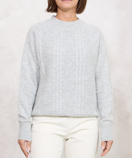 Pull trecce grigio - White Whise