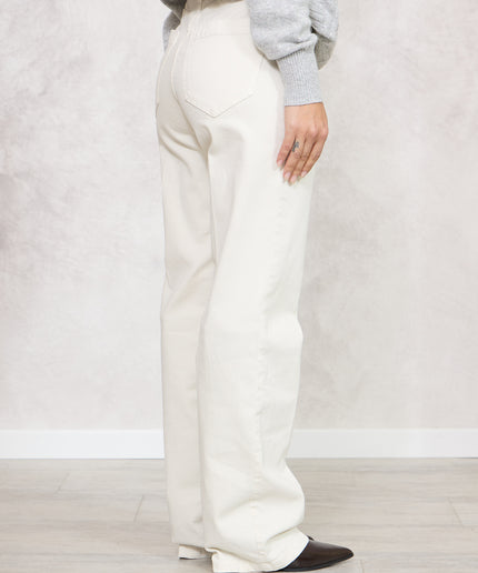 Pantalone sigaretta burro - White Whise