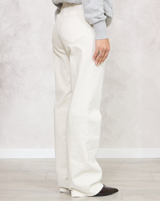 Pantalone sigaretta burro - White Whise