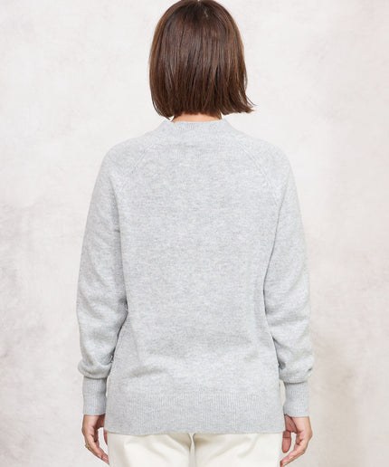 Pull trecce grigio - White Whise
