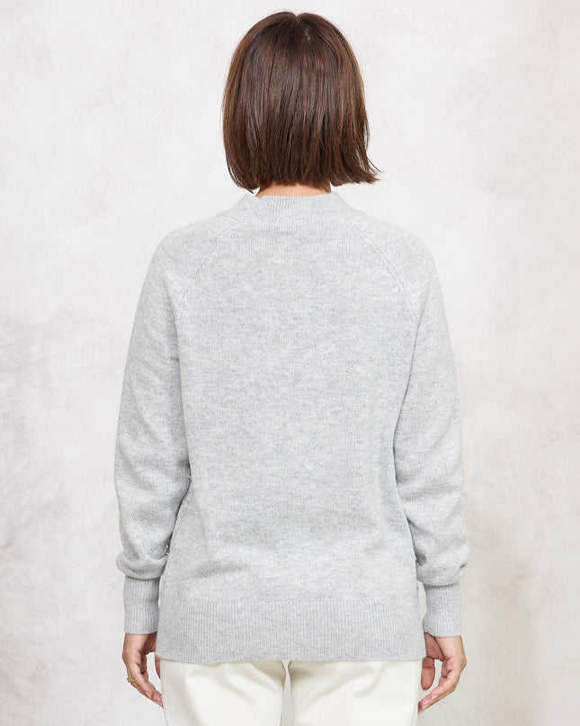 Pull trecce grigio - White Whise