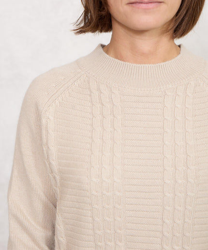 Pull trecce beige - White Whise