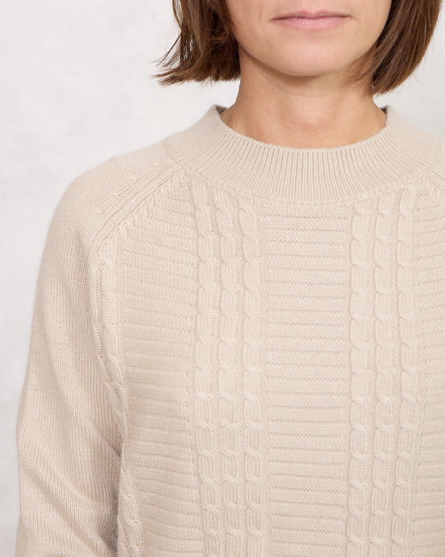 Pull trecce beige - White Whise