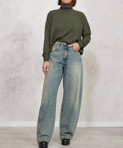 Pull collo alto verde - White Whise