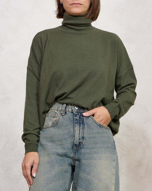 Pull collo alto verde - White Whise