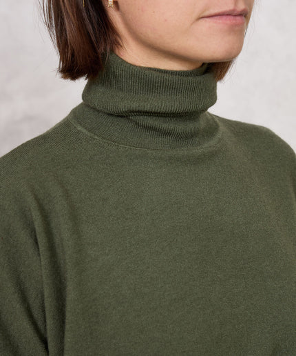 Pull collo alto verde - White Whise