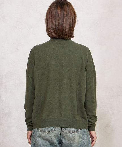 Pull collo alto verde - White Whise
