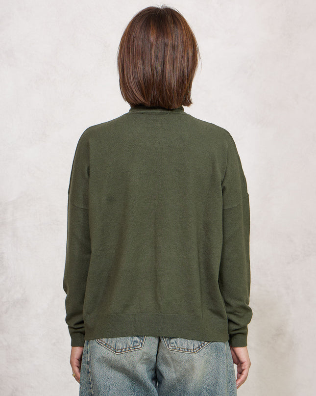 Pull collo alto verde - White Whise