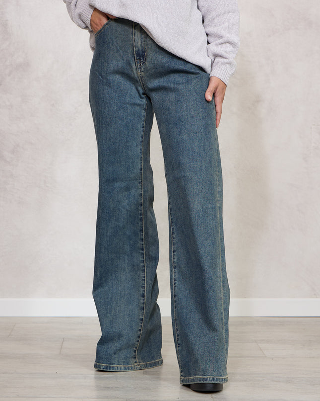 Denim whide leg sabbiato - White Whise