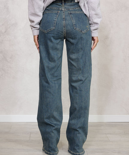 Denim whide leg sabbiato - White Whise
