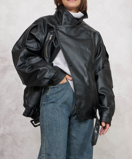 Bomber ecopelle nero - Odi Odi