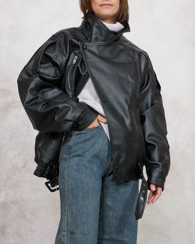 Bomber ecopelle nero - Odi Odi