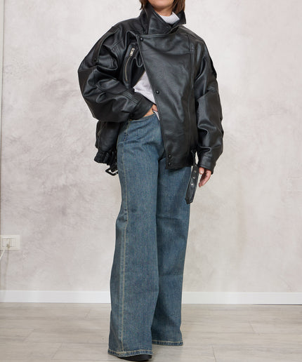 Denim whide leg sabbiato - White Whise