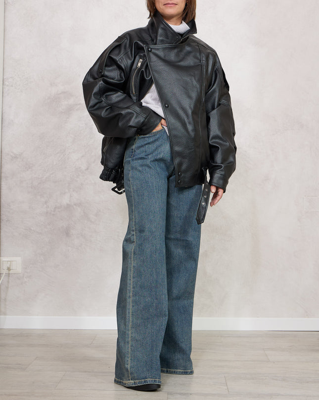 Denim whide leg sabbiato - White Whise