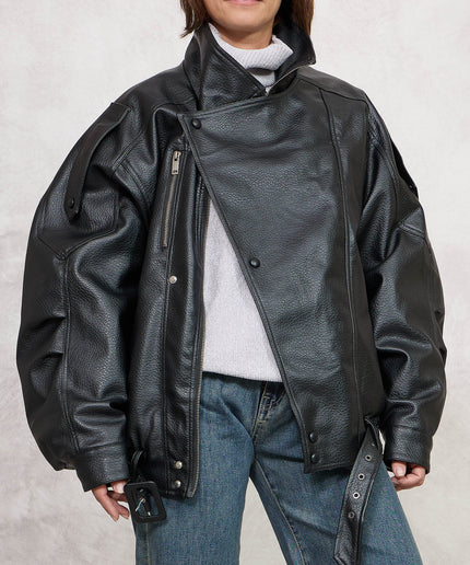 Bomber ecopelle nero - Odi Odi