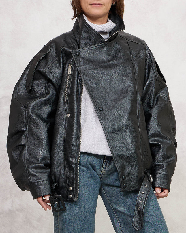 Bomber ecopelle nero - Odi Odi
