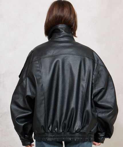 Bomber ecopelle nero - Odi Odi
