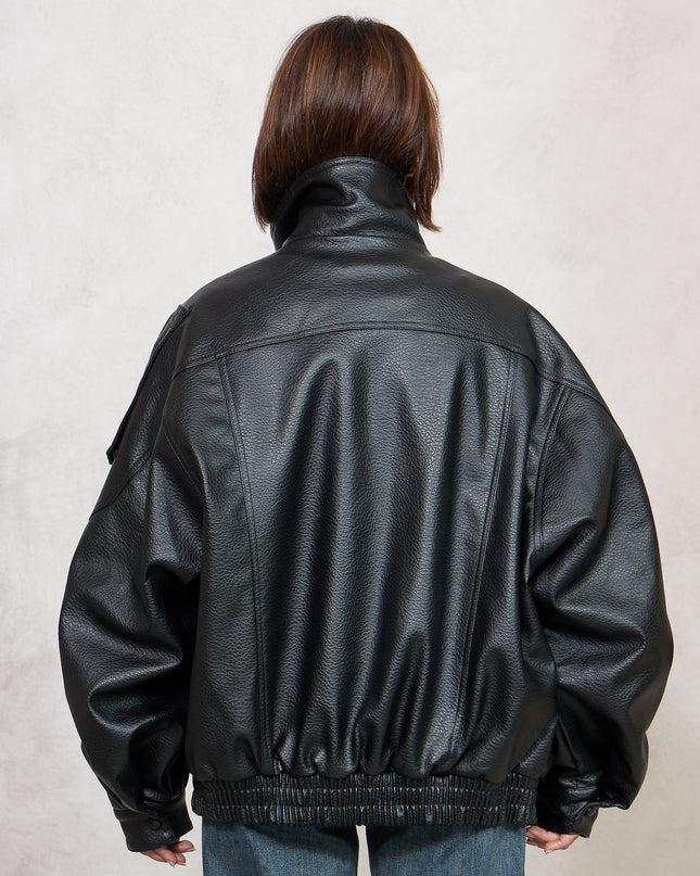 Bomber ecopelle nero - Odi Odi