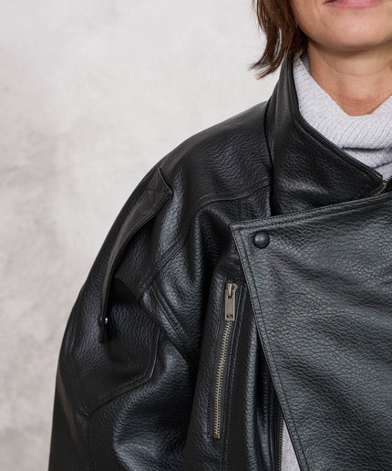 Bomber ecopelle nero - Odi Odi