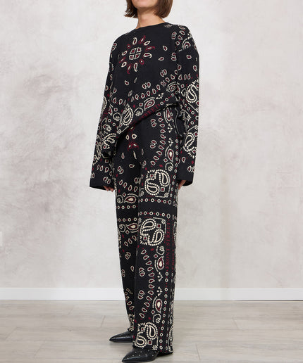 Pantalone in maglia fantasia bandana - Frontstreet