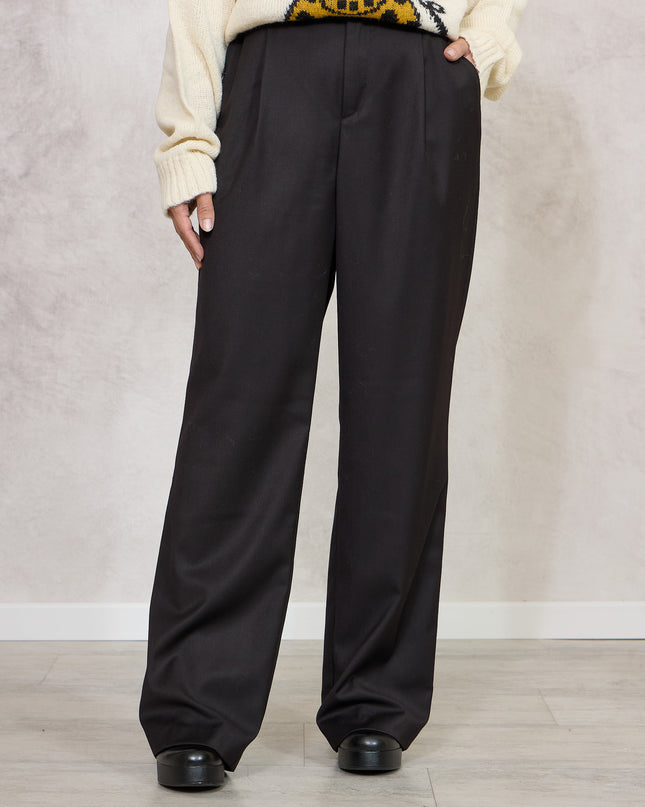 Pantalone nero vita elastica - White Whise