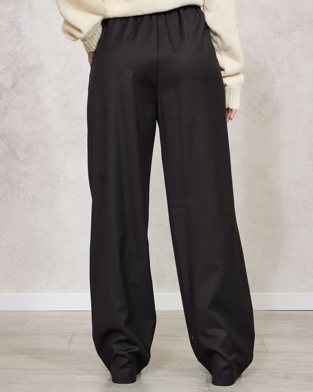 Pantalone nero vita elastica - White Whise