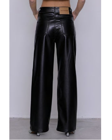 Pantalone ecopelle Selene nero - GSD