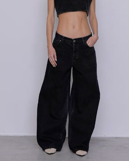 Denim slouchy blu notte Zefiro - GSD