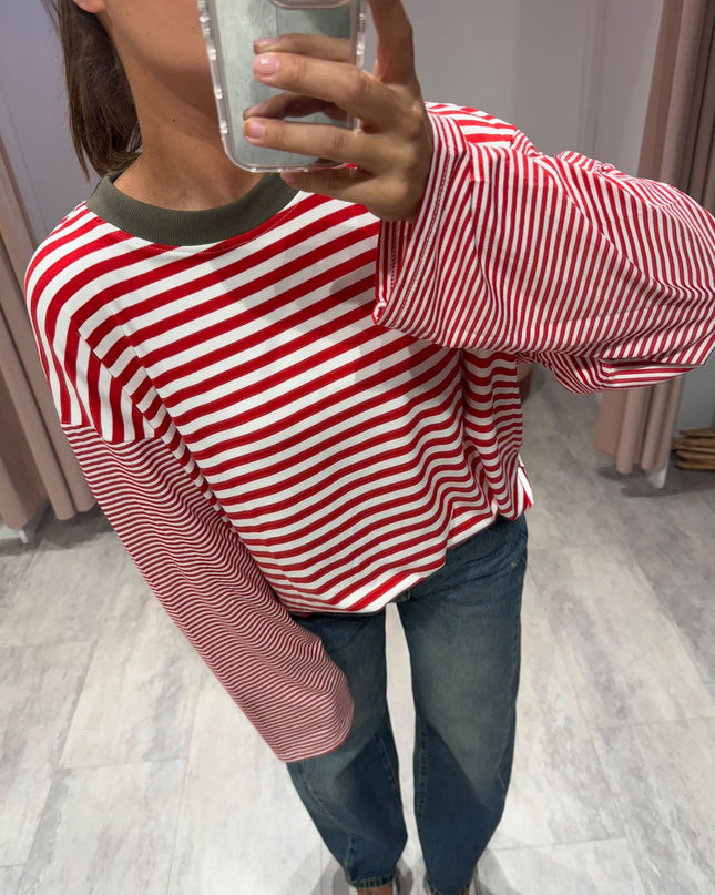 T-shirt over righe - Haveone