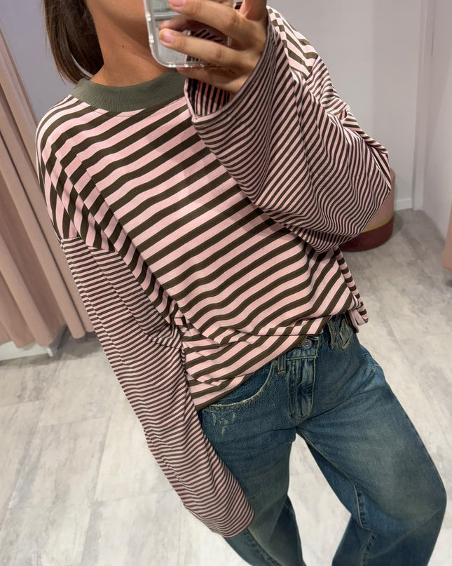 T-shirt over righe - Haveone