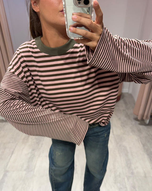 T-shirt over righe - Haveone