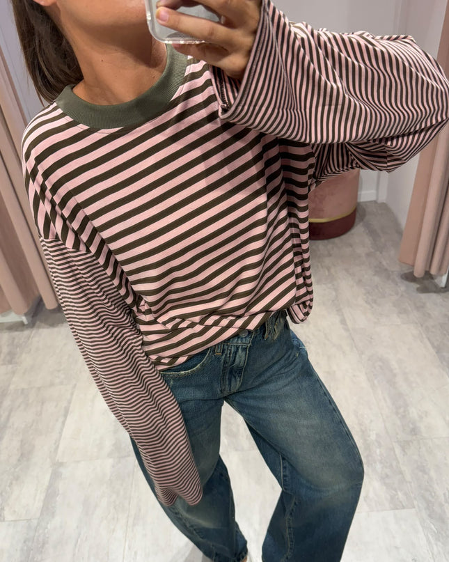T-shirt over righe - Haveone