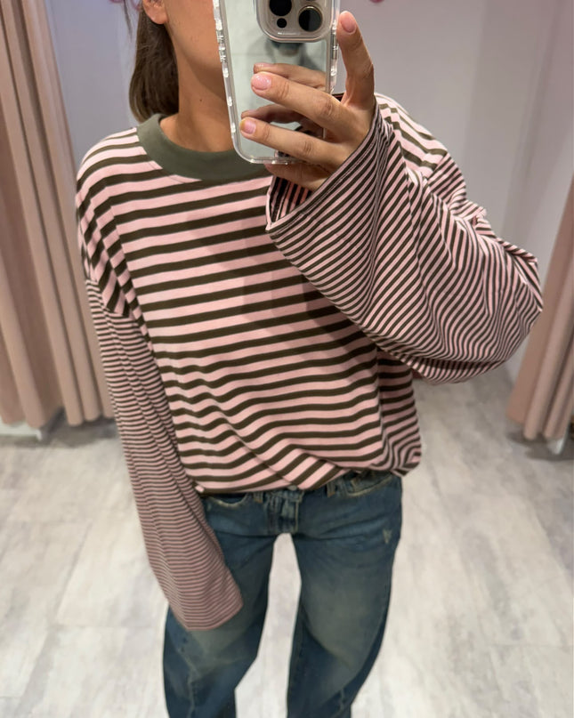 T-shirt over righe - Haveone