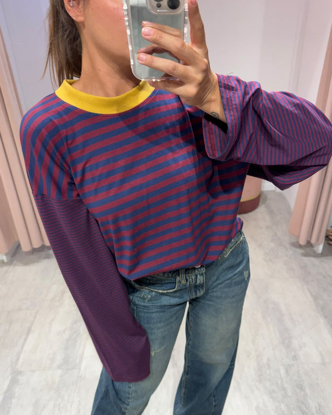 T-shirt over righe - Haveone