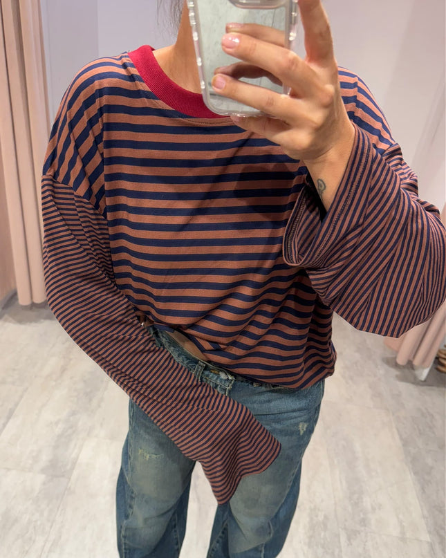 T-shirt over righe - Haveone