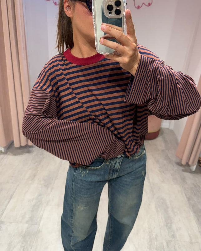 T-shirt over righe - Haveone