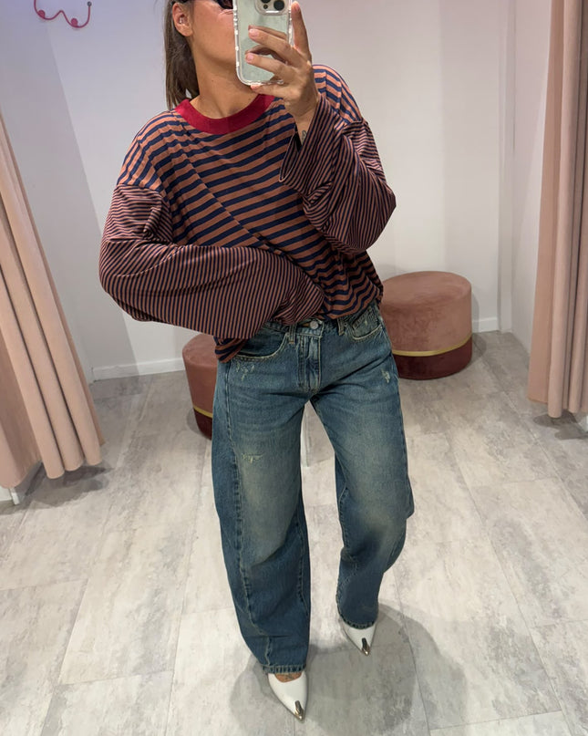 T-shirt over righe - Haveone