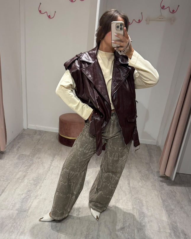 Denim BELLA pyton salvia - Haveone