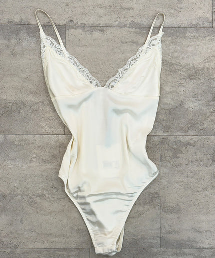 Body con pizzo panna - Haveone