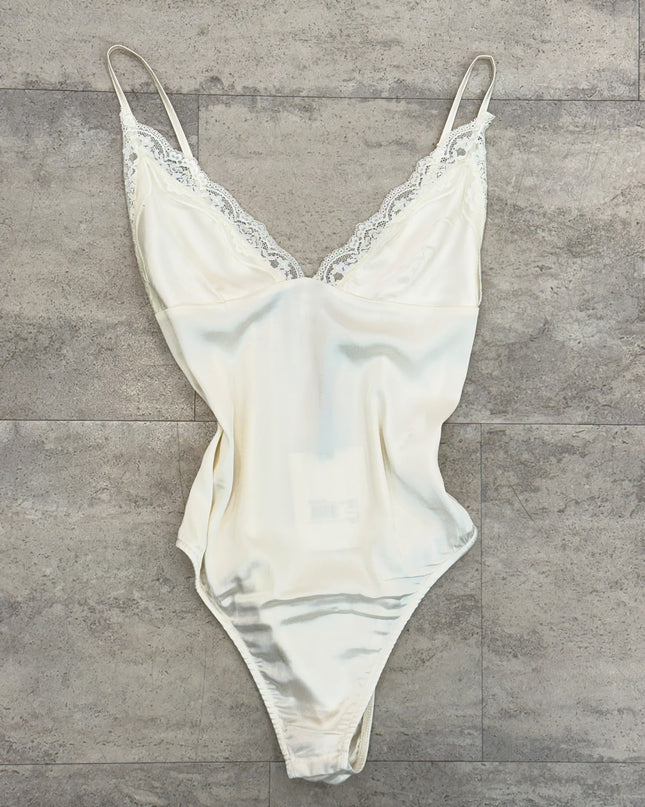 Body con pizzo panna - Haveone