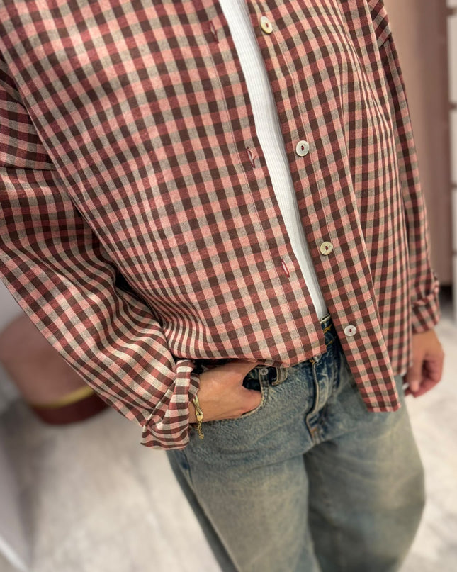 Camicia quadri rosa - Haveone