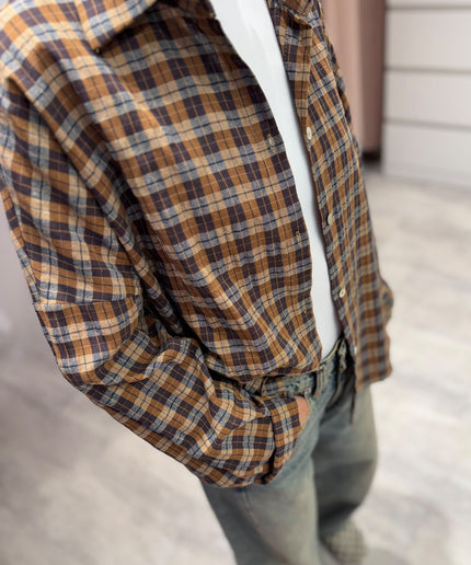 Camicia quadri cuoio - Haveone